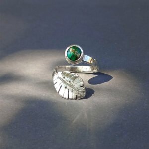 Anillo Hoja Crisocola