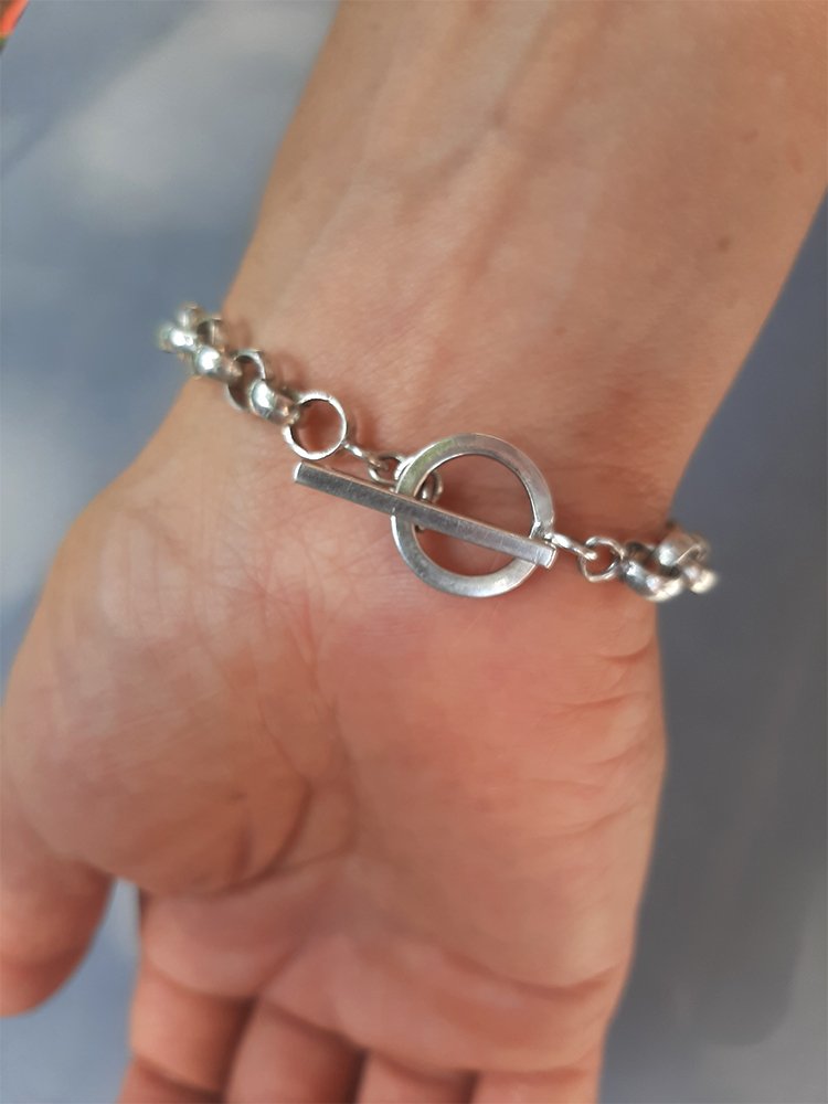 Pulsera Rolo Granates - Imagen 4