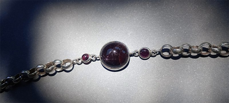 Pulsera Rolo Granates - Imagen 3